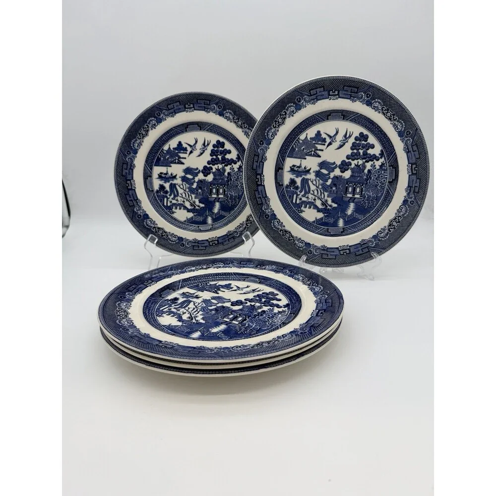 Johnson Bros England Porcelain Blue Willow 10